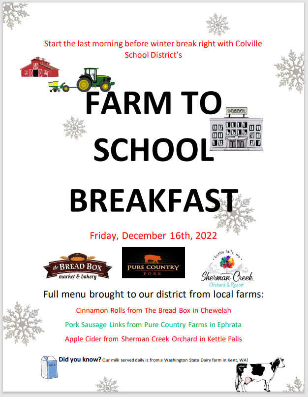 Farm to School Breakfast December 16th