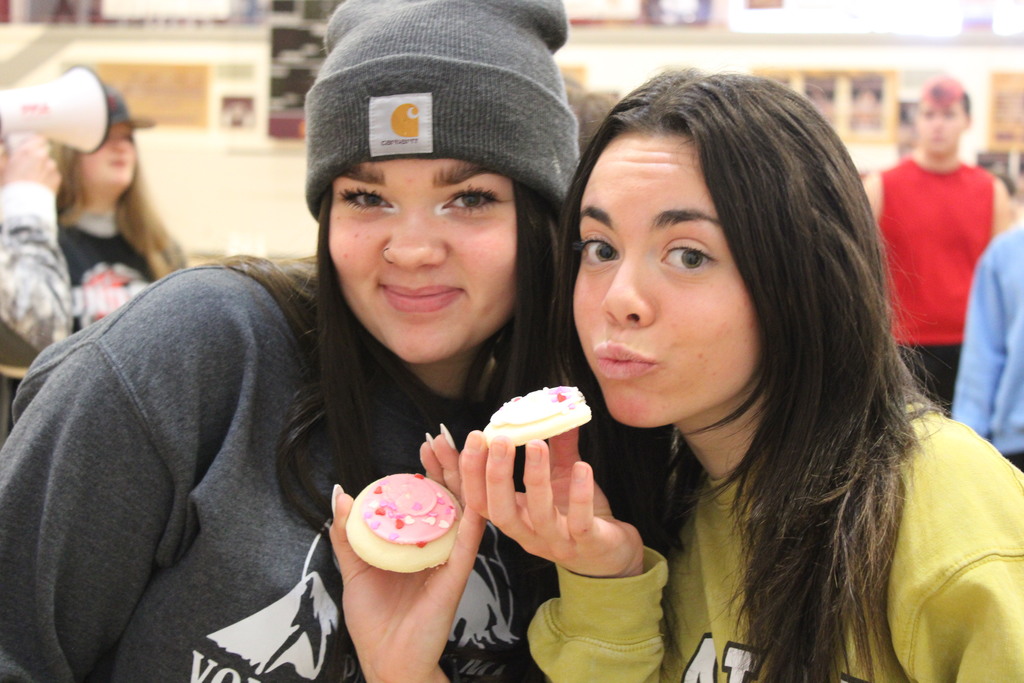 Kids eating cookies at B or Better Bash Semester 1  2023