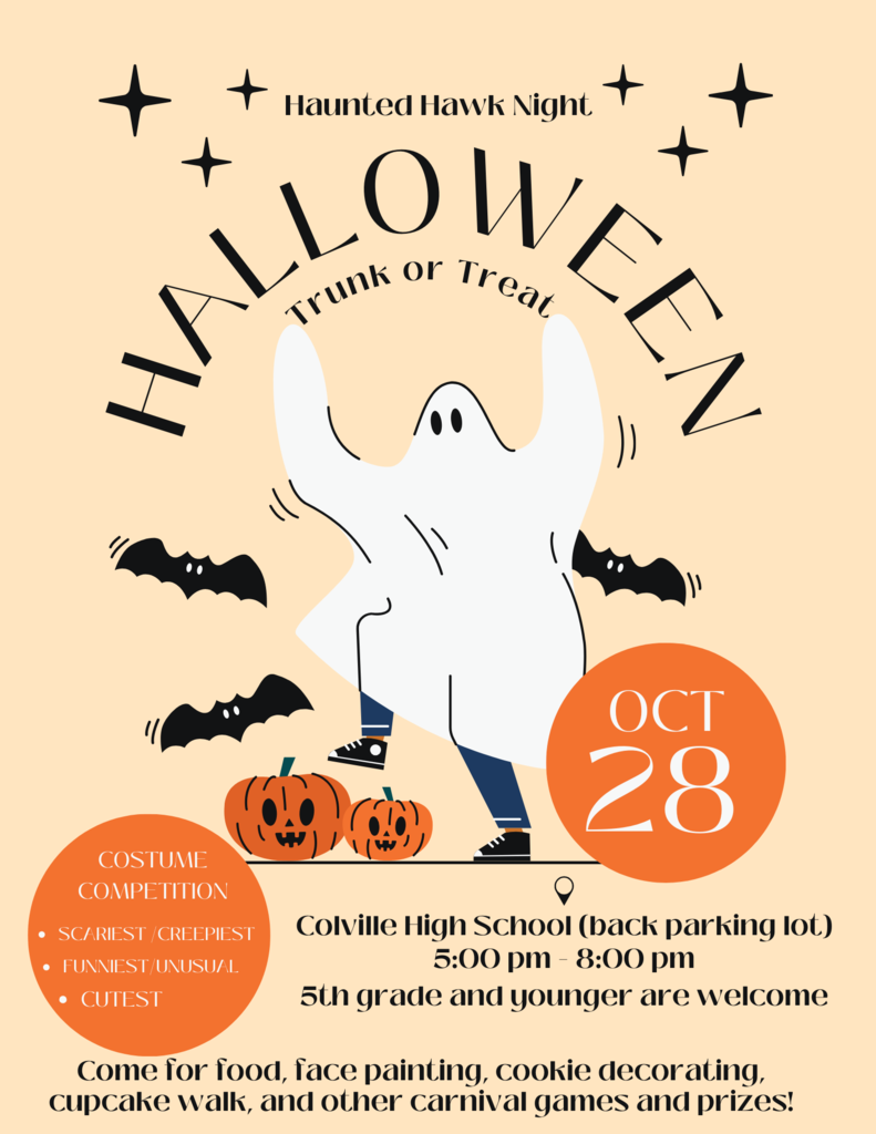 Haunted Hawk Night informational flyer